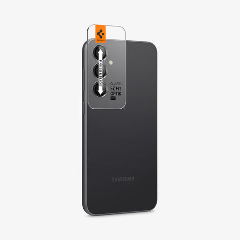 AGL05950 - Galaxy S23 Ultra EZ Fit Optik Pro Lens Protector in black showing the device